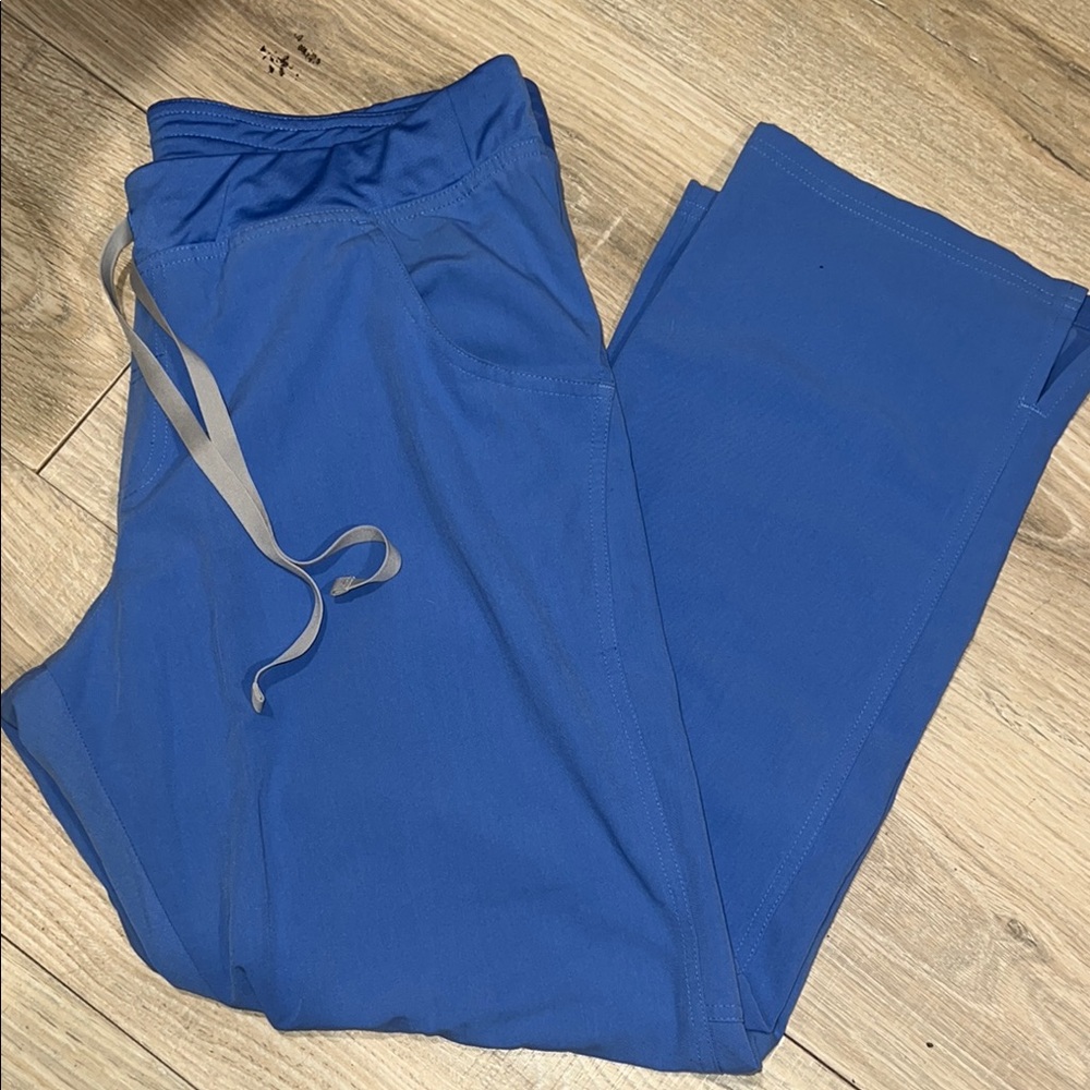 Figs Livingston blue scrub pants